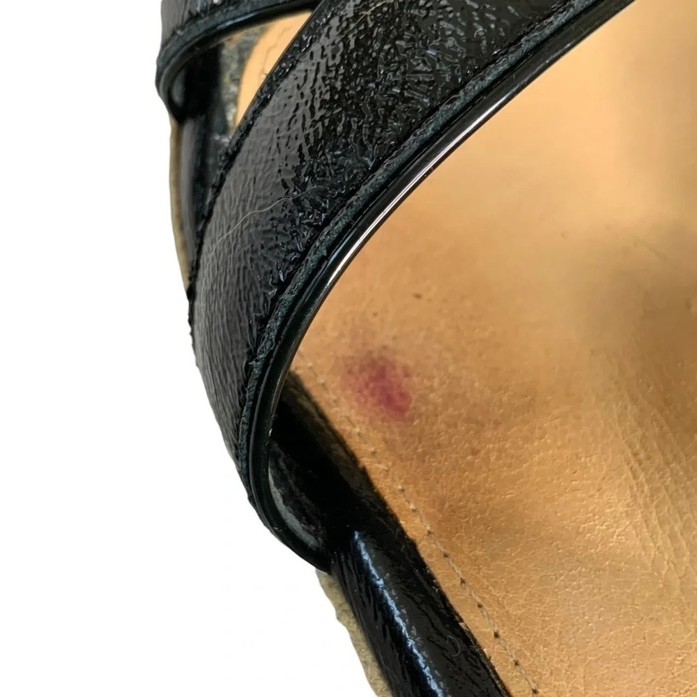 Ugg leather wedge sandals. Ankle straps with open toes.